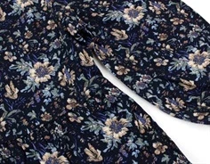 Name It kjole dark sapphire blomster